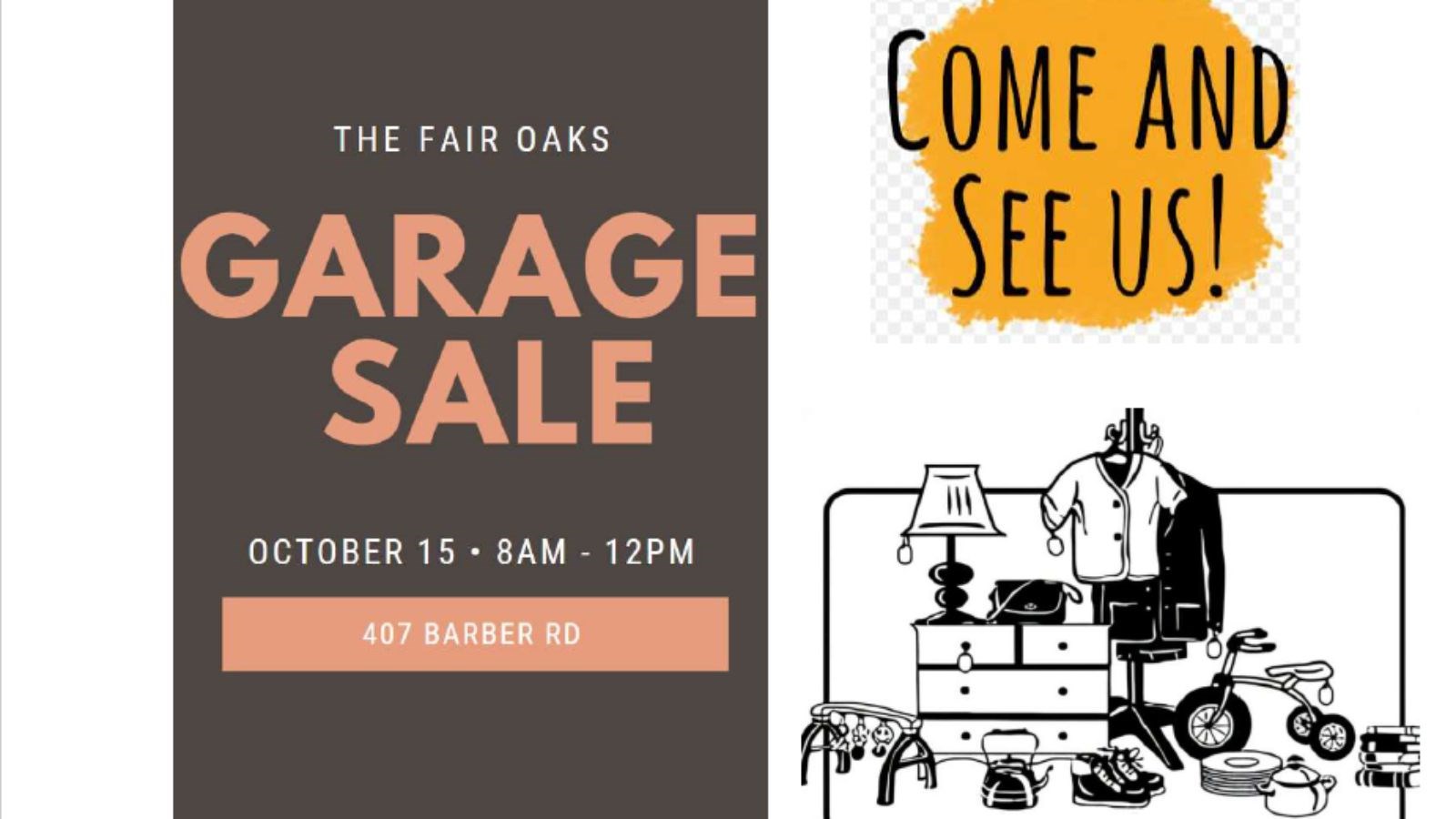 FAIR OAKS PTSA GARAGE SALE